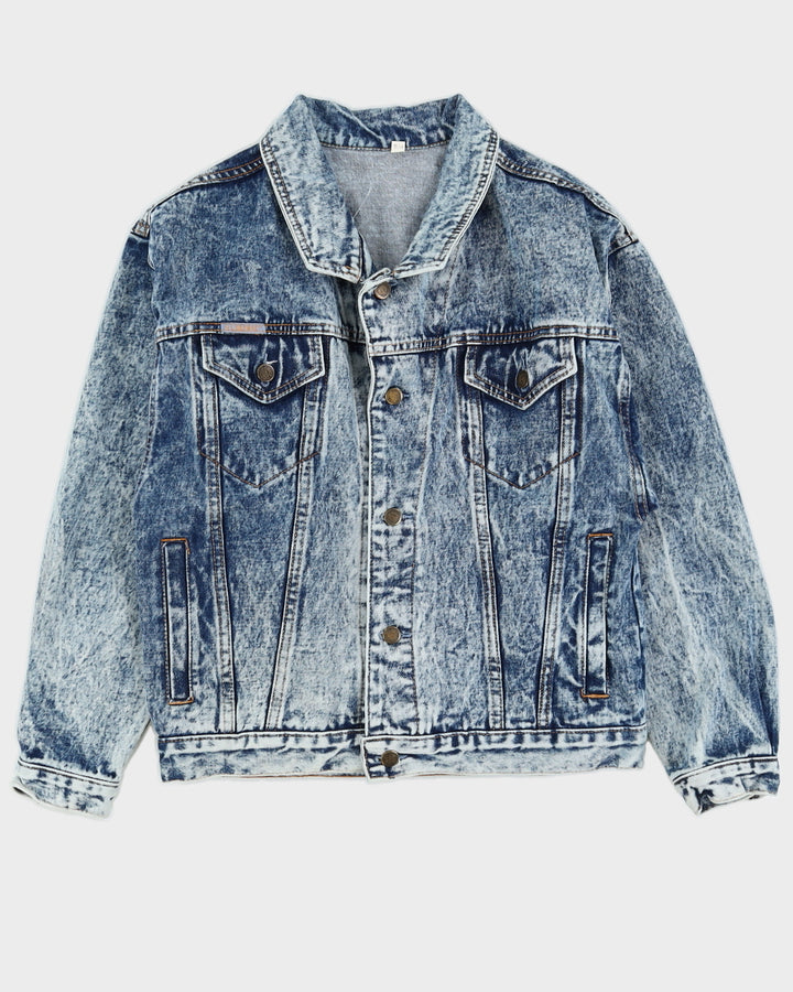 Vintage 90s R.G Browns Blue Denim Jacket - S