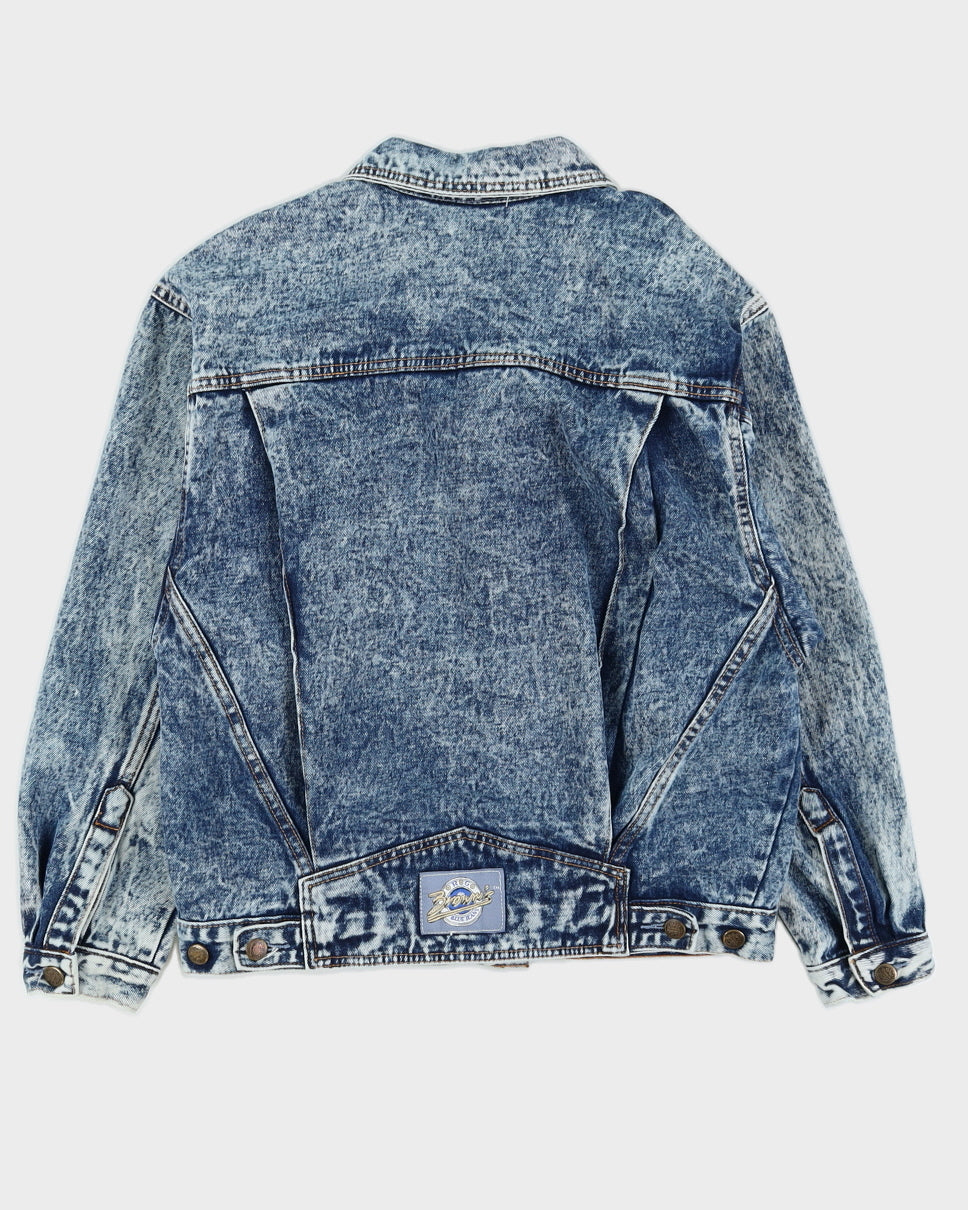 Vintage 90s R.G Browns Blue Denim Jacket - S