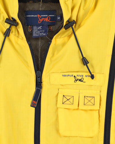 Vintage 90s Triple Five Soul NYC Yellow Windbreaker - S