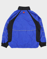 Vintage 90s Nike Blue &amp; Black Windbreaker - L