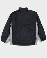 Y2K 00s Nike Swoosh Black &amp; Red Nylon Jacket - M