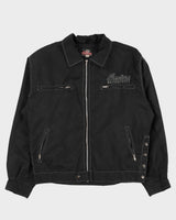 Vintage 80s Indian Motorcycle Black Jacket - M