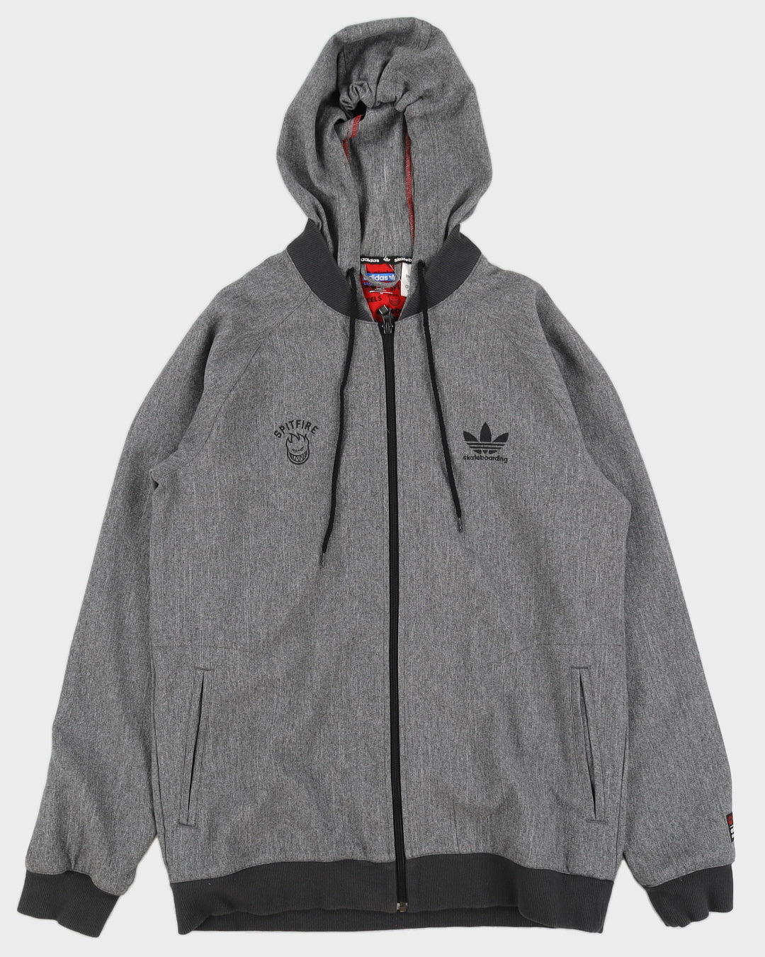 Adidas Skateboarding x Spitfire Grey Hoody - M