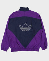 Vintage 90s Adidas Purple Nylon Shell Jacket - M