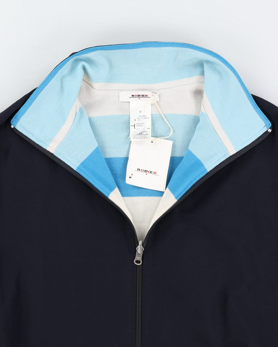Rodier Men's Navy Zip Down Jacket - L