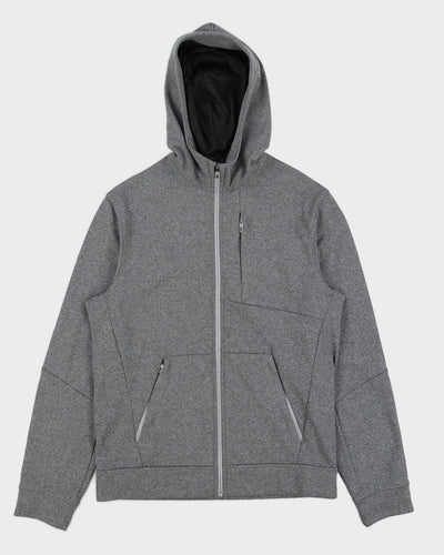 Lululemon Men's Grey Zip Up Hooded Jacket - S