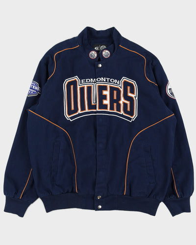 NHL Edmonton Oilers Navy Jacket - XL