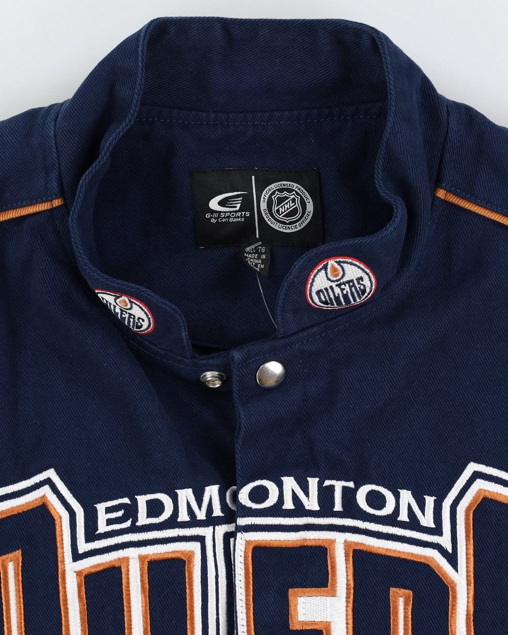 NHL Edmonton Oilers Navy Jacket - XL