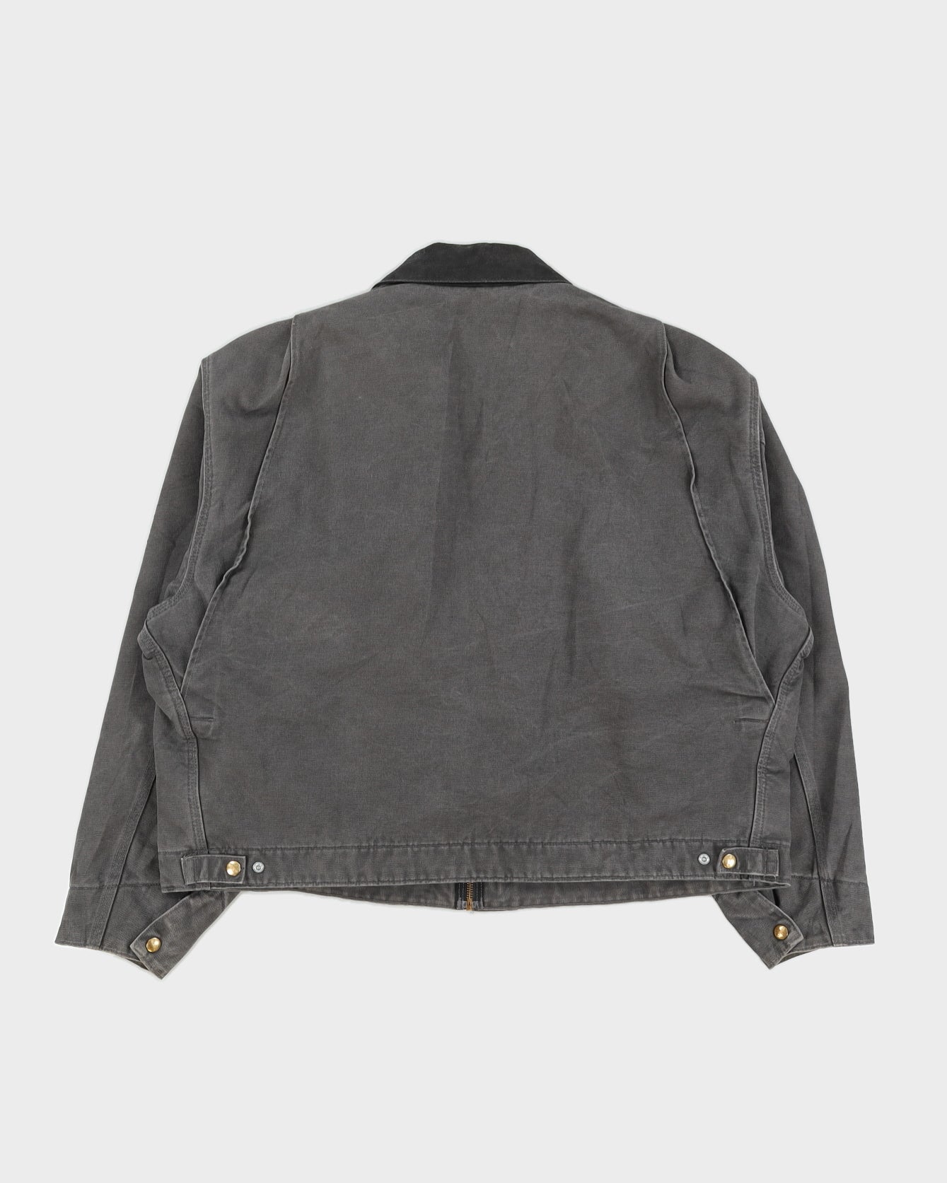 Vintage 90s Carhartt Grey Canvas Zip Up Jacket - XXL