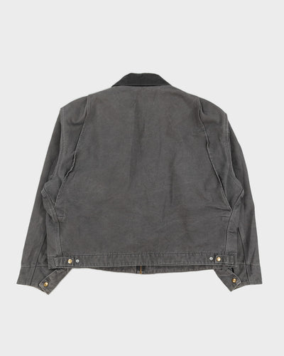 Vintage 90s Carhartt Grey Canvas Zip Up Jacket - XXL