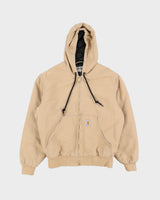 Carhartt WIP Beige Canvas Hooded Jacket - S
