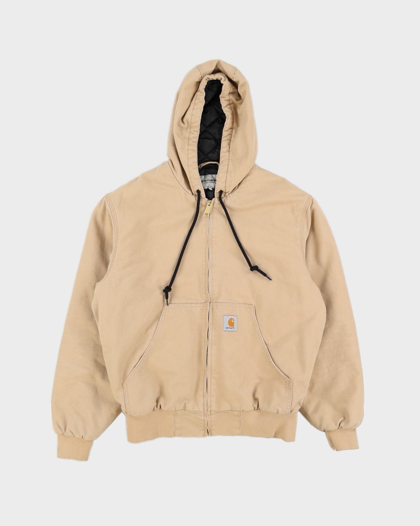Carhartt WIP Beige Canvas Hooded Jacket - S