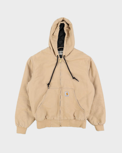 Carhartt WIP Beige Canvas Hooded Jacket - S