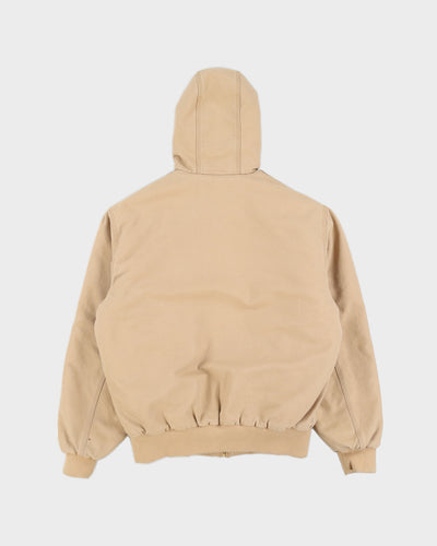 Carhartt WIP Beige Canvas Hooded Jacket - S