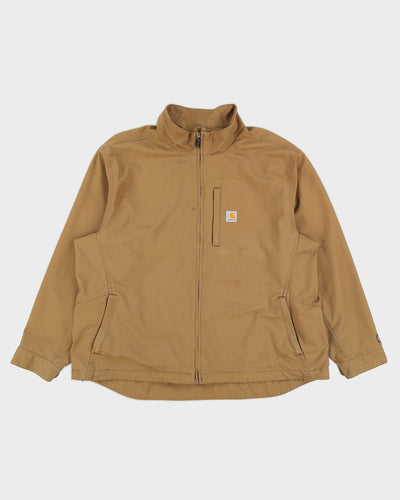 Carhartt Tan Canvas Zip Up Canvas Jacket - XXXL