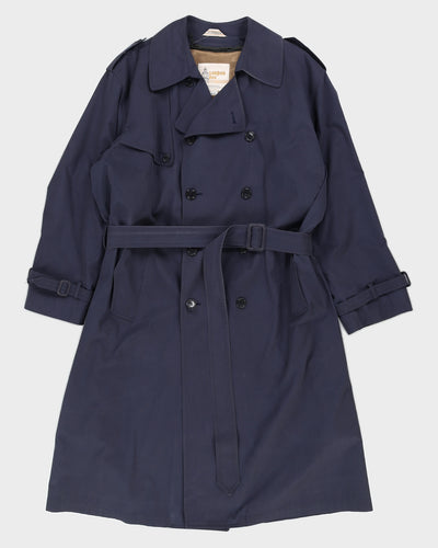 London Fog Navy Blue Mac Coat - XL