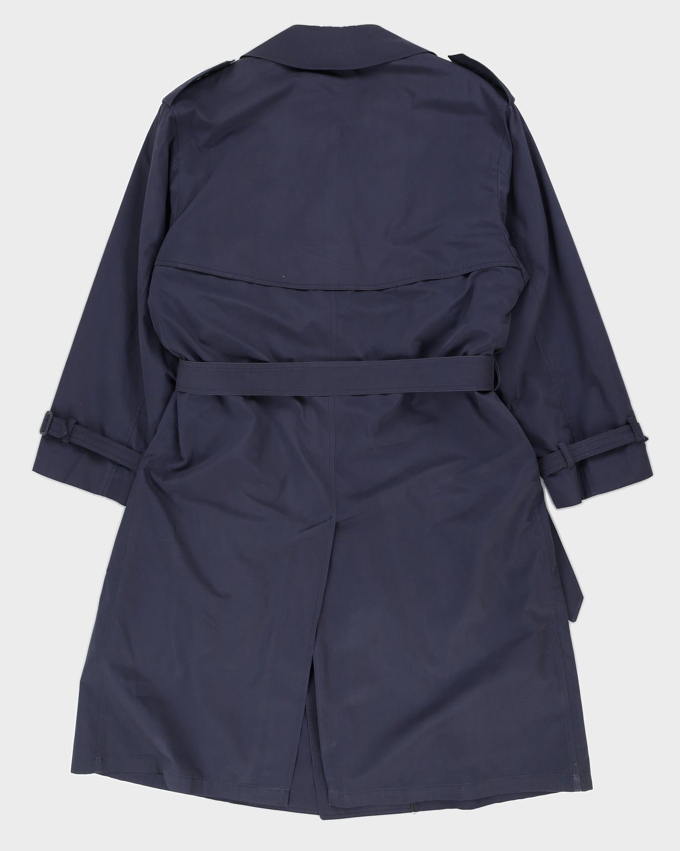 London Fog Navy Blue Mac Coat - XL