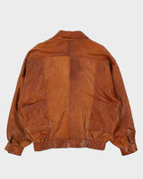 Vintage 90s OMID Brown Leather Jacket - L