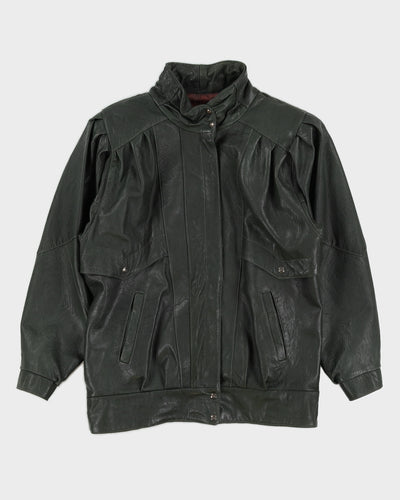 Vintage 80s Oscar Leopold Oversize Leather Jacket - S