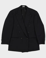 Vintage 90s Club International Black Double Breasted Blazer - M