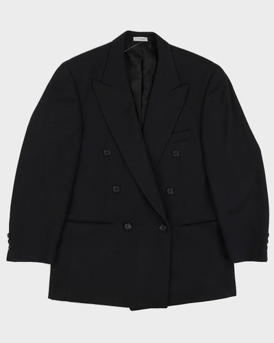 Vintage 90s Club International Black Double Breasted Blazer - M