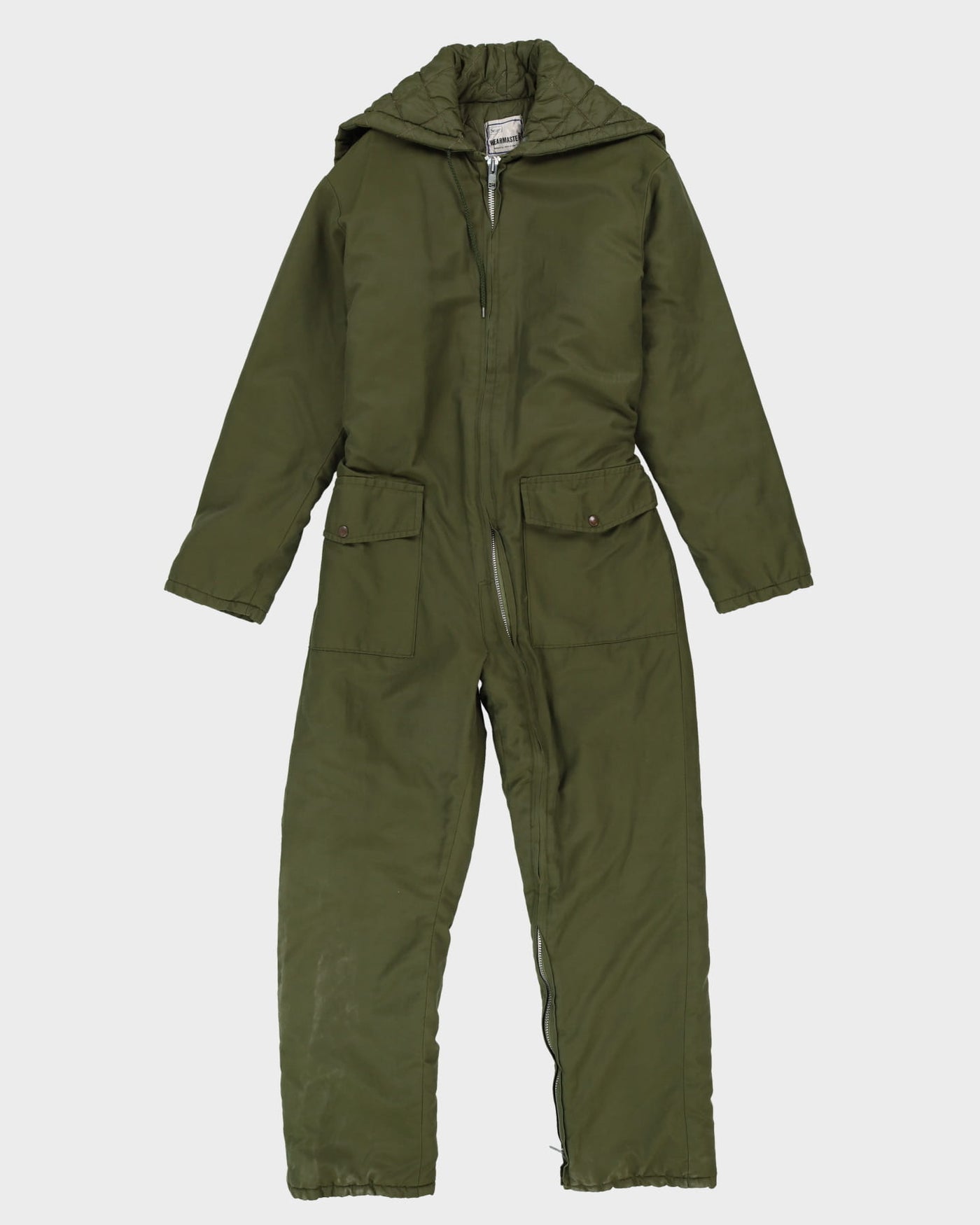 Vintage 80s Sears Padded / Insulated Green Overalls - M