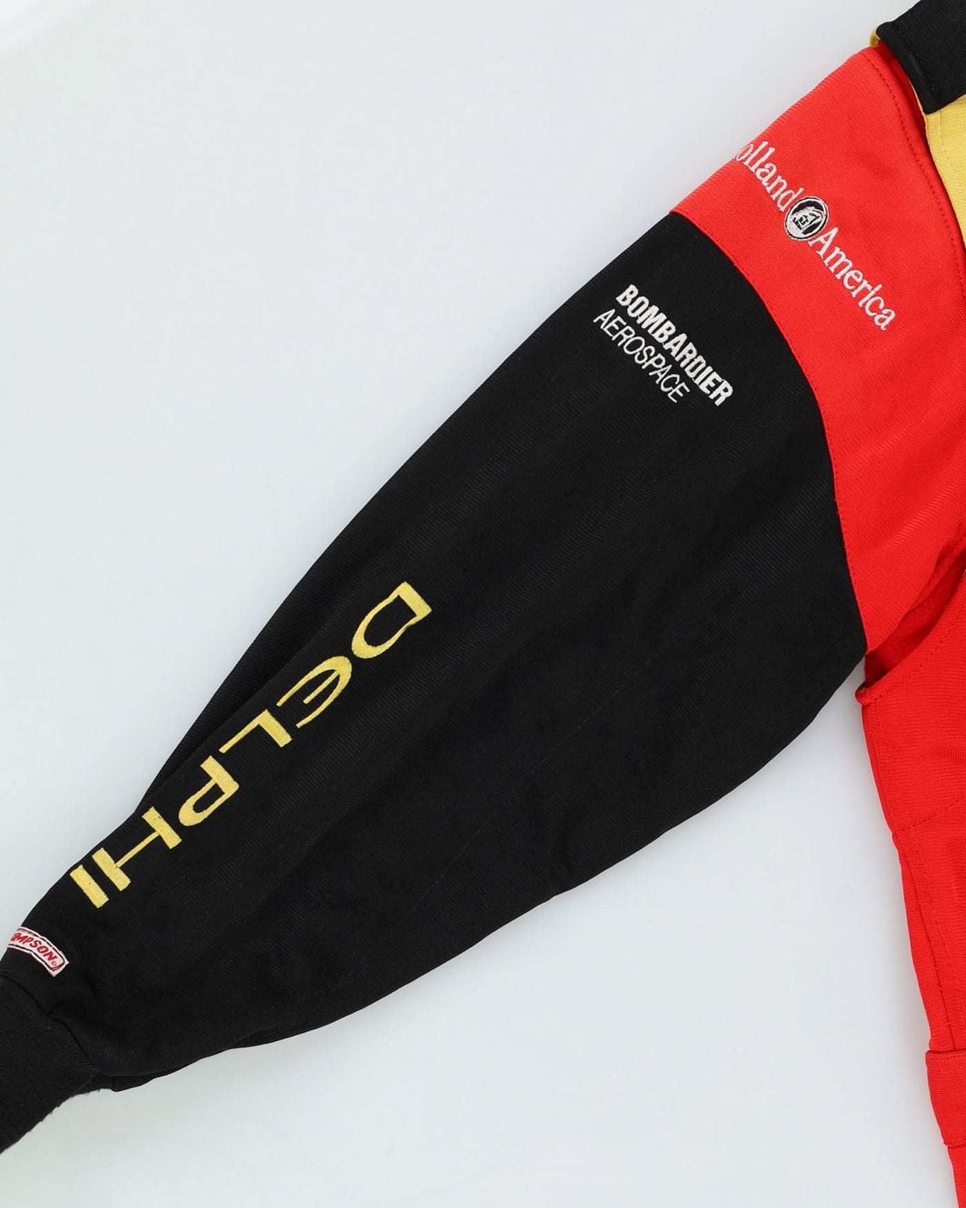 Vintage 90s Simpson Indy Racing League Delphi Bryant Red / Yellow Overalls - M / L