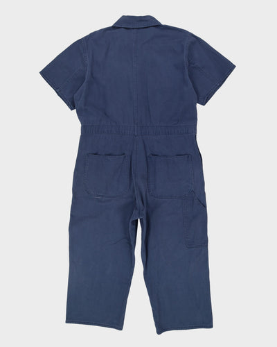 Vintage 90s Navy Short-Sleeve Overalls - CH44 W40