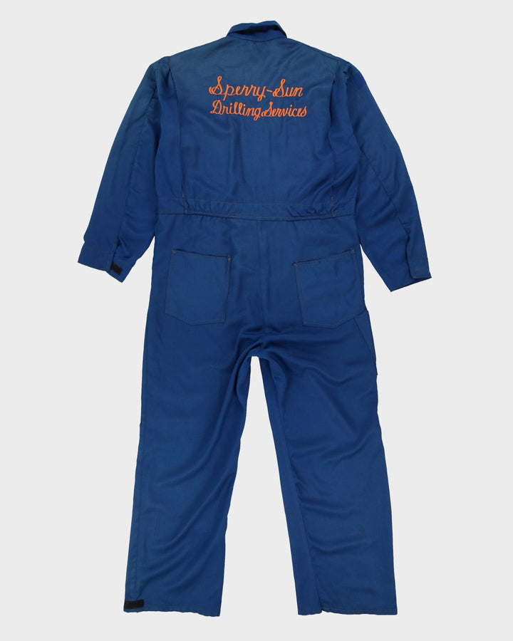 Vintage 80s Spenny-Sun Drilling Services Blue Overalls - 44R