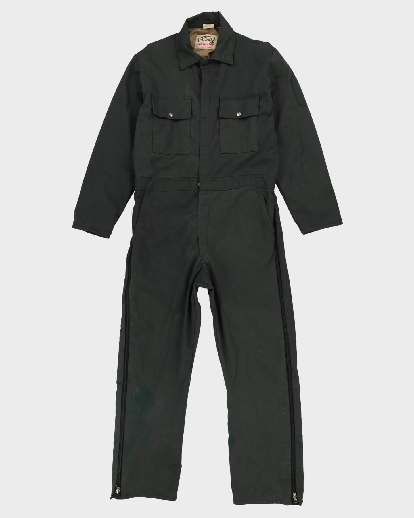 Vintage 80s Walls Blizzard Pruf Green Padded Overalls - 44T