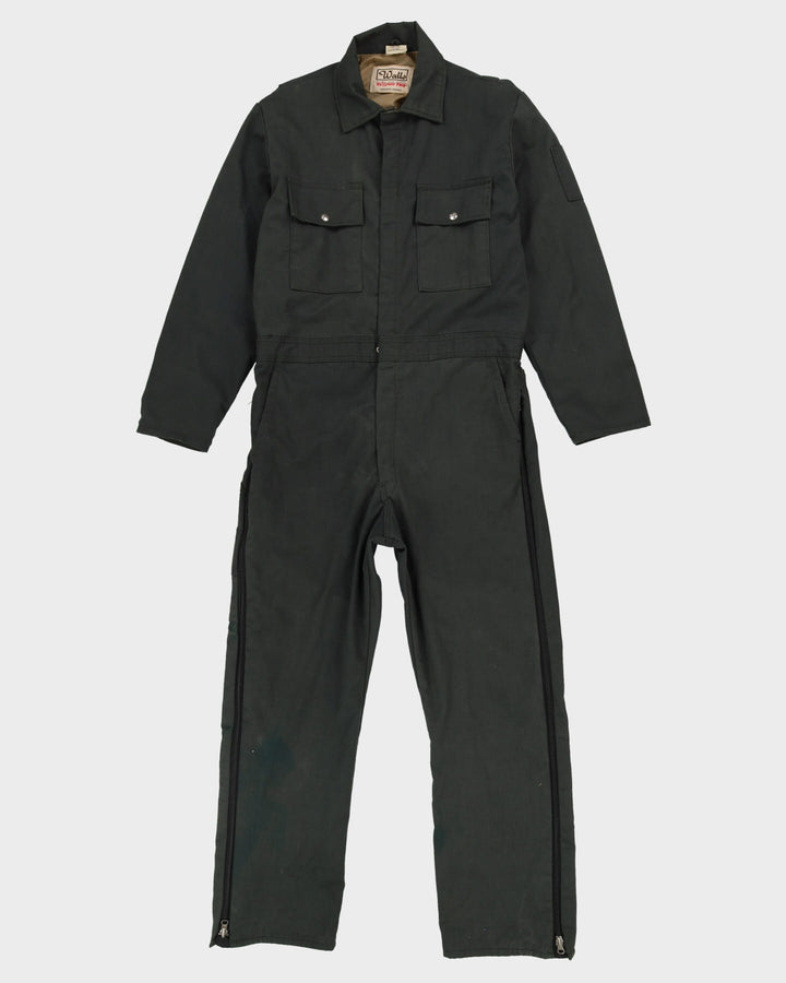 Vintage 80s Walls Blizzard Pruf Green Padded Overalls - 44T