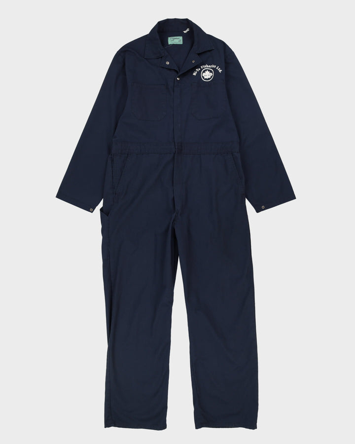 Vintage 80s Hi-To Fisheries Canadian Navy Coveralls / Overalls - L