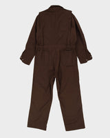 Vintage 90s Brown Workwear Coveralls / Overalls - L