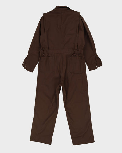 Vintage 90s Brown Workwear Coveralls / Overalls - L