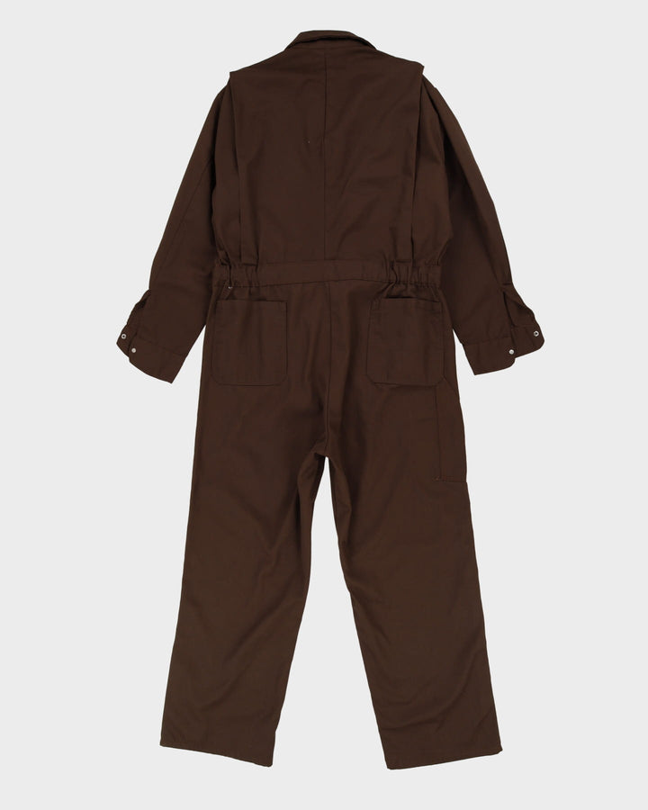 Vintage 90s Brown Workwear Coveralls / Overalls - L