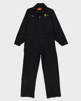 Vintage 90s Nicky Pest Detective Black Workwear Coveralls / Overalls - M