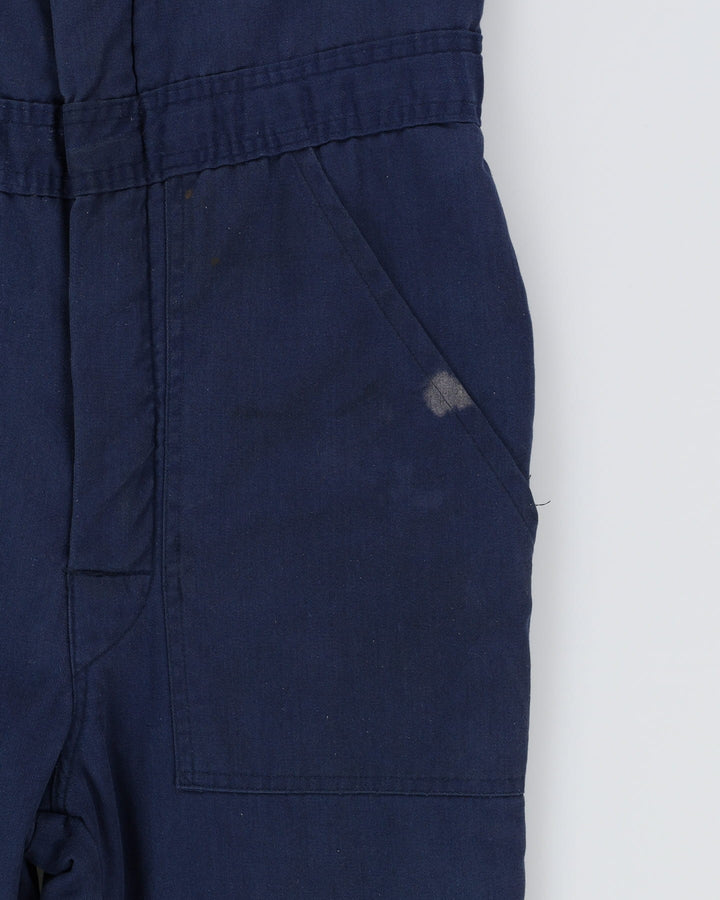 Vintage 80s Mark's Work Warehouse Navy Padded Coveralls / Overalls - S