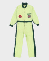 Vintage 80s Daihatsu NGK Green Two Tone Overalls - CH38 W32