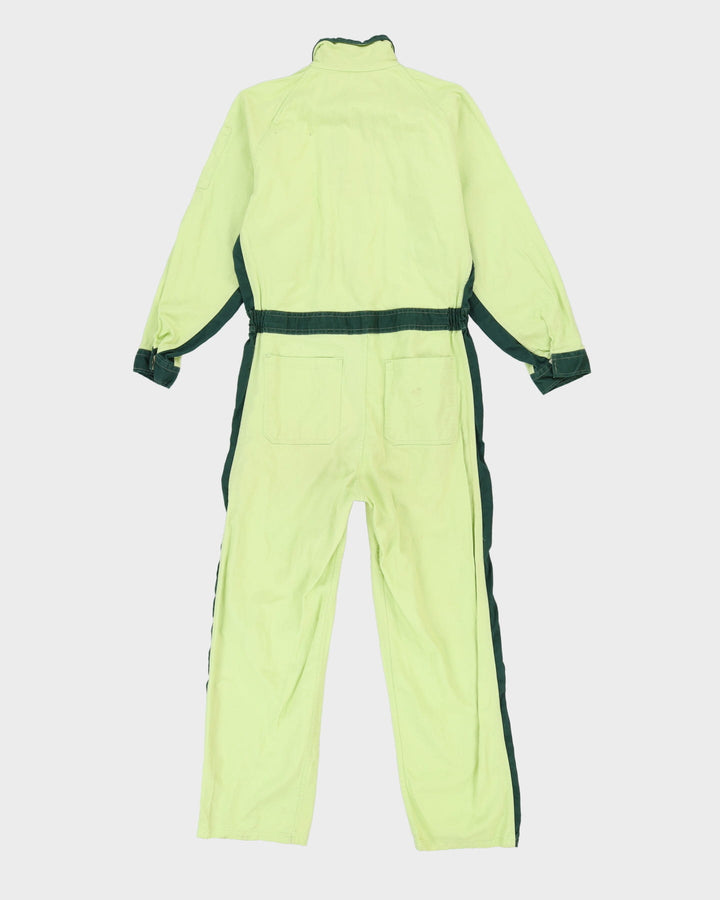 Vintage 80s Daihatsu NGK Green Two Tone Overalls - CH38 W32