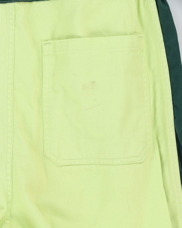 Vintage 80s Daihatsu NGK Green Two Tone Overalls - CH38 W32