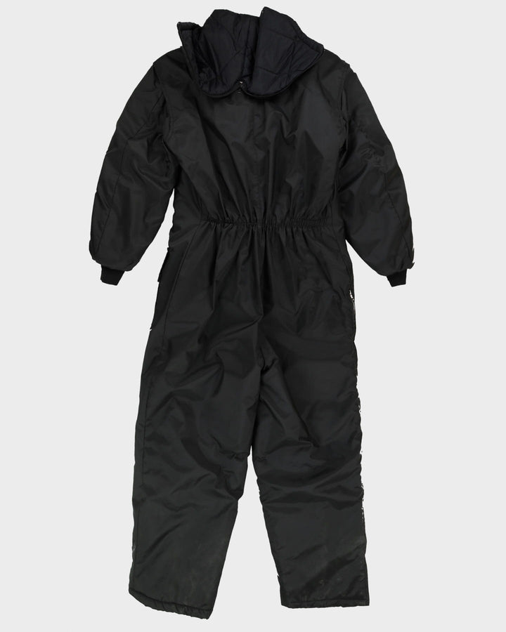 Vintage 80s Nikaldi Black Padded Ski Suit - L