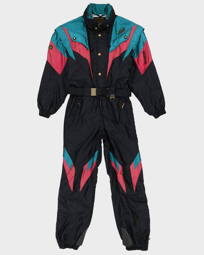 Vintage 90s Descente Black / Pink Ski Suit - L
