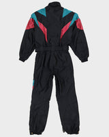 Vintage 90s Descente Black / Pink Ski Suit - L