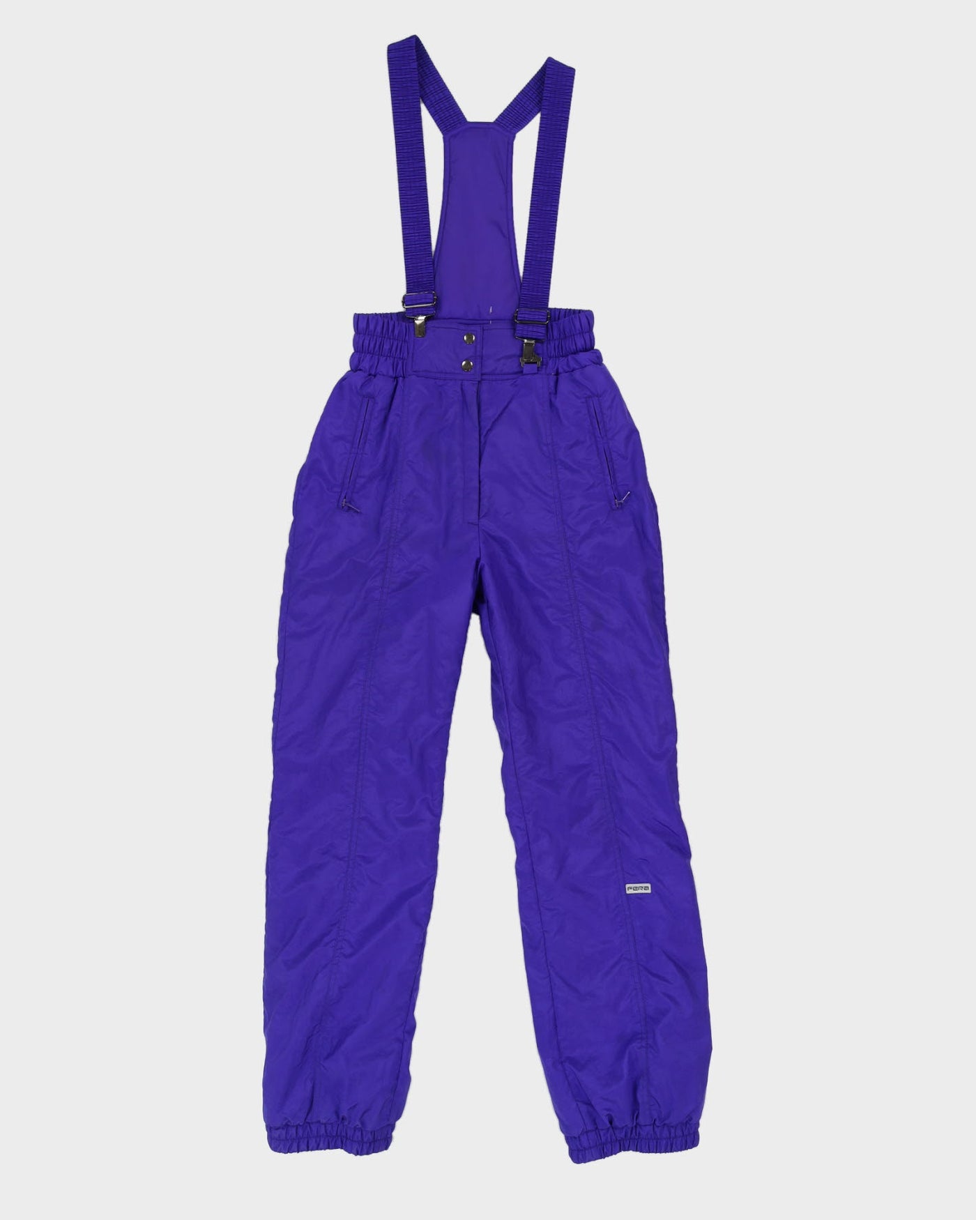 Vintage 80s Fera SkiWear Purple Ski Salopettes - S