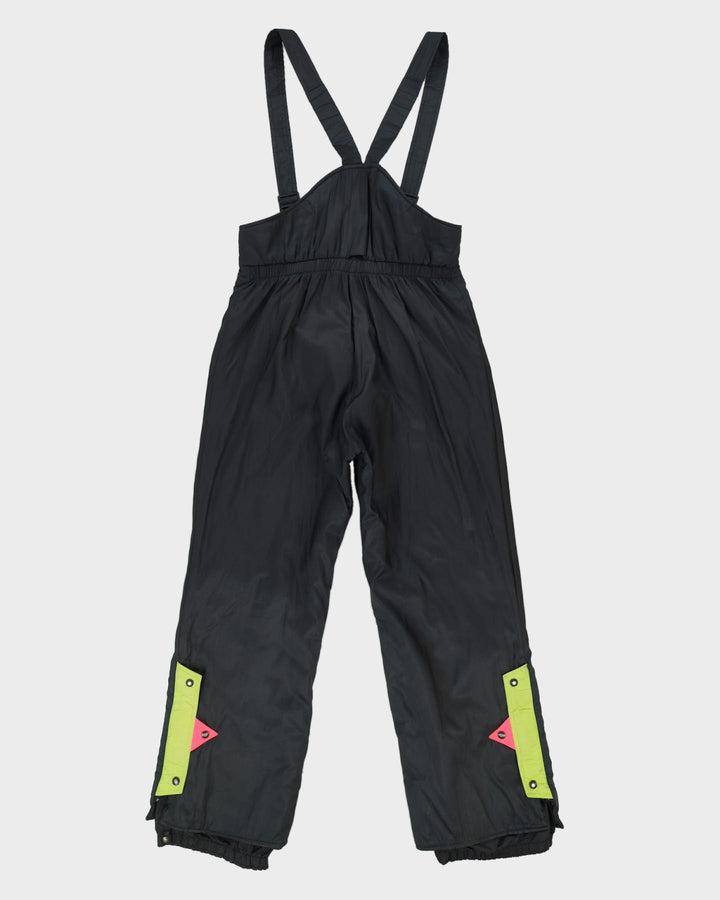 Vintage 80s Ditrani Designs Black Ski Salopettes - L