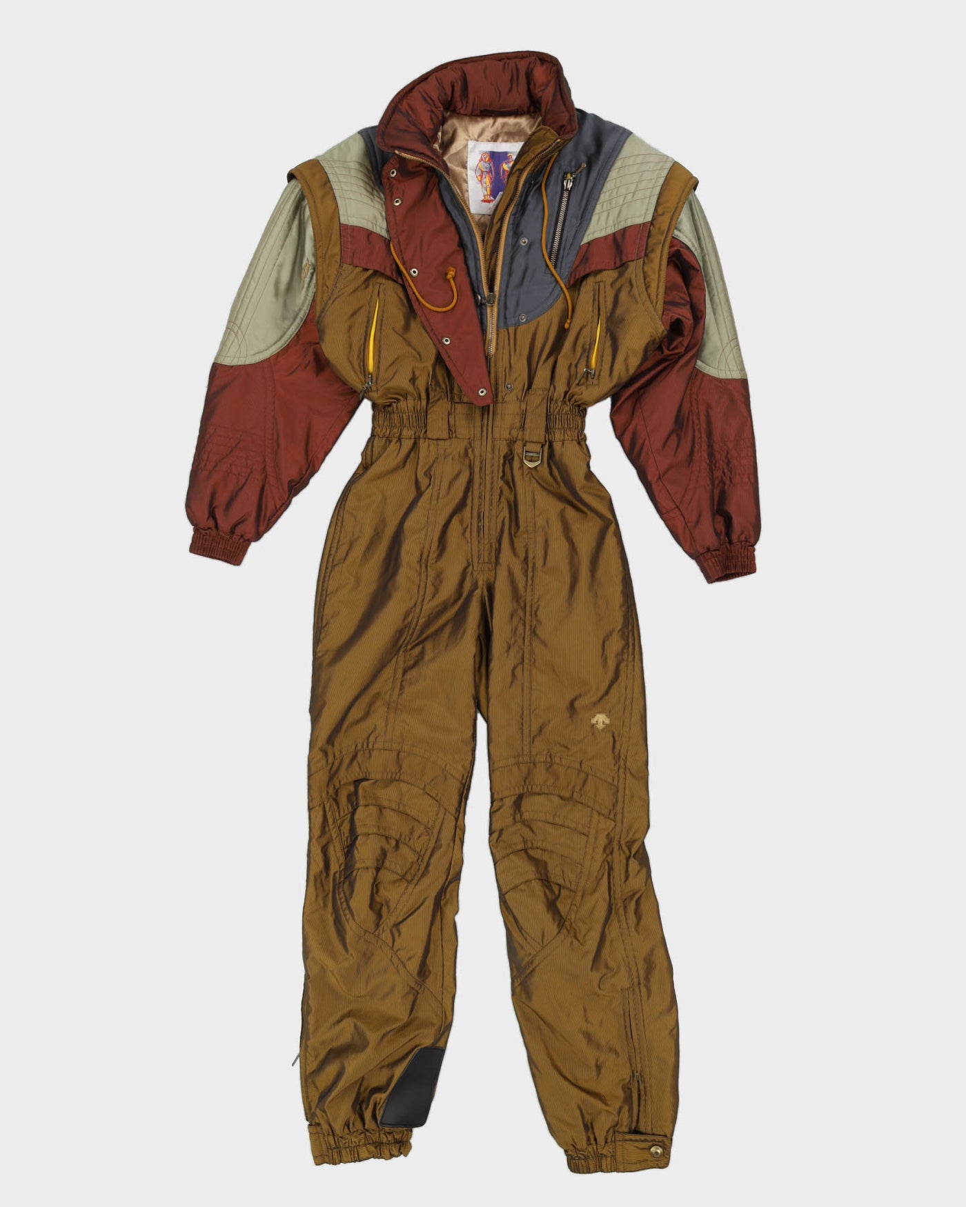Vintage 80s Descente Gold Ski Suit - S