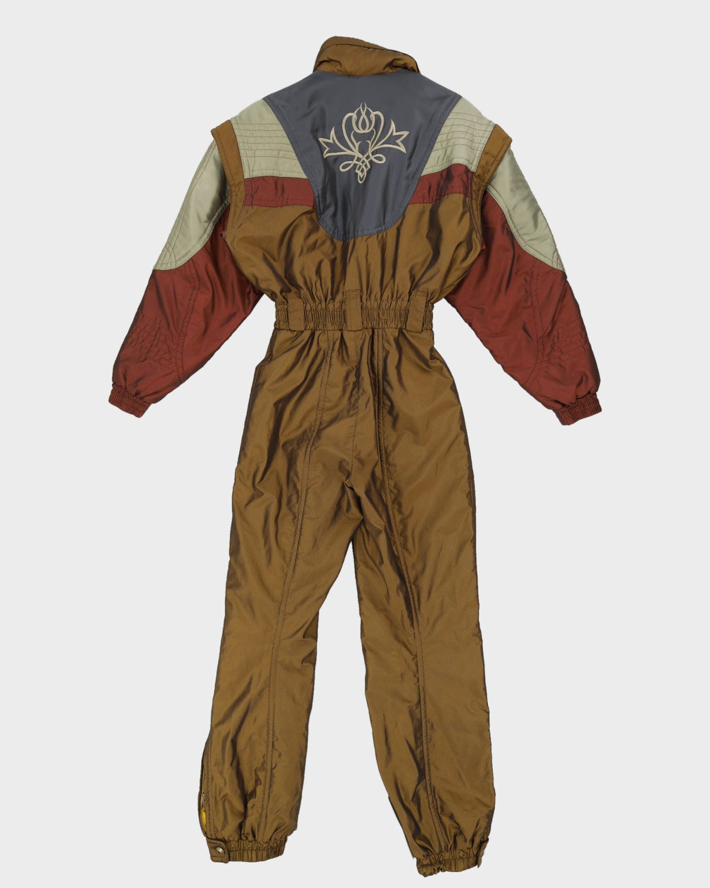 Vintage 80s Descente Gold Ski Suit - S