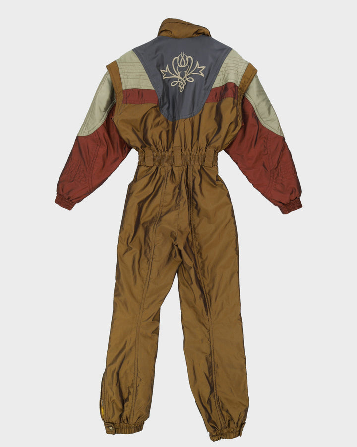 Vintage 80s Descente Gold Ski Suit - S