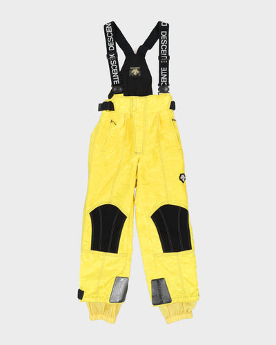 Vintage 90s Descente Yellow Salopettes - M
