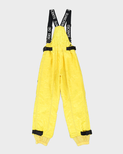 Vintage 90s Descente Yellow Salopettes - M